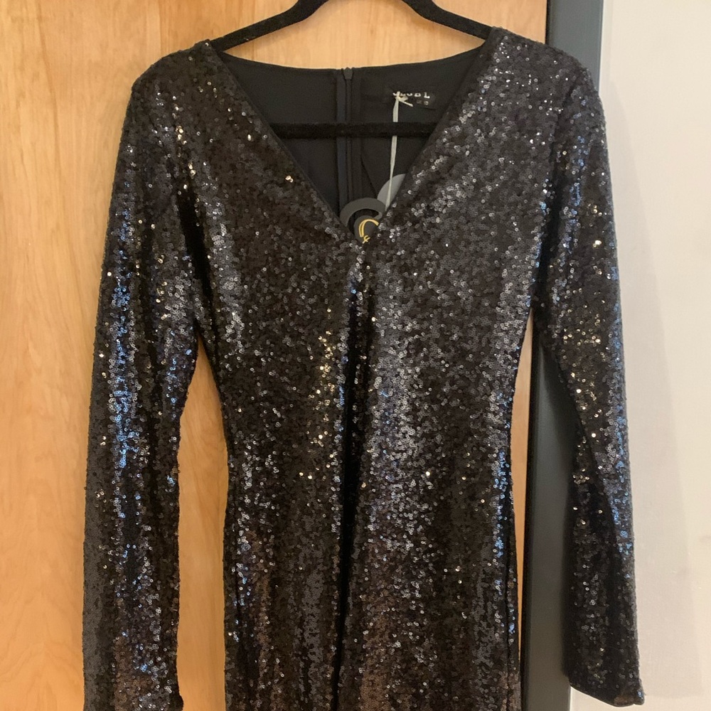 ASOS Black Sequined Dress